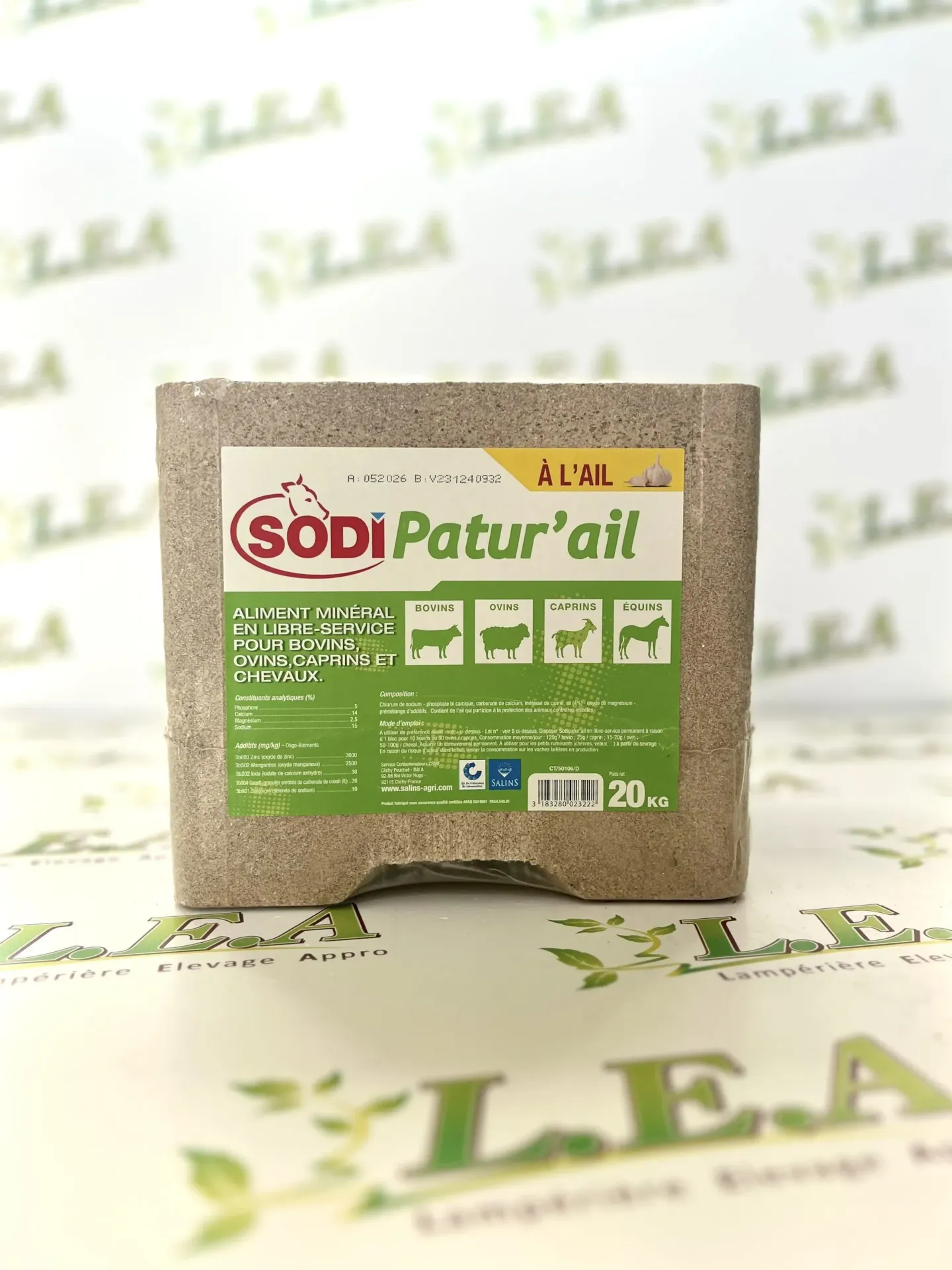 Bloc(s) Sodipatur’Ail 20 Kg