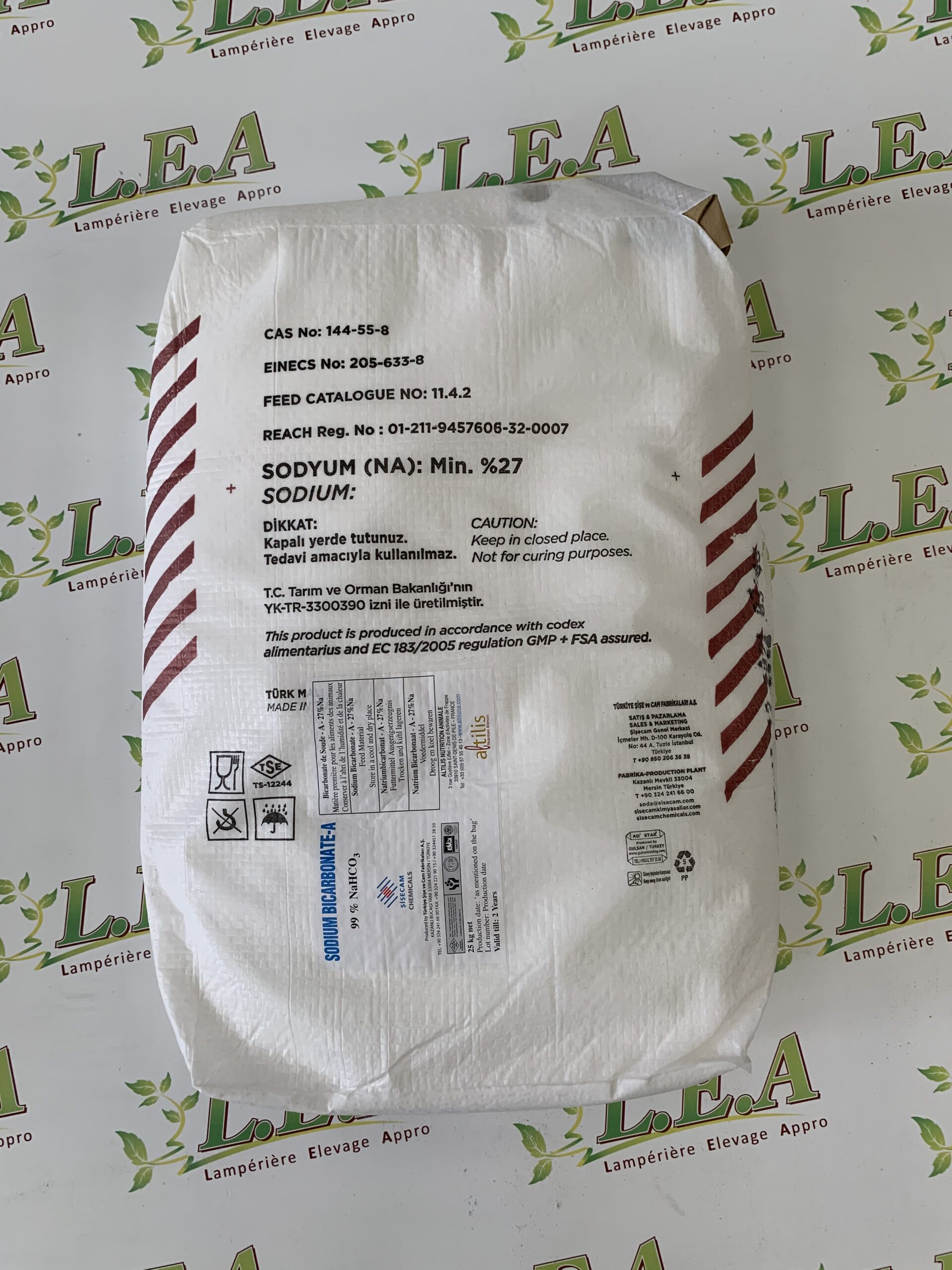 Bicarbonate de Sodium ° 25 kg - Lea Elevage